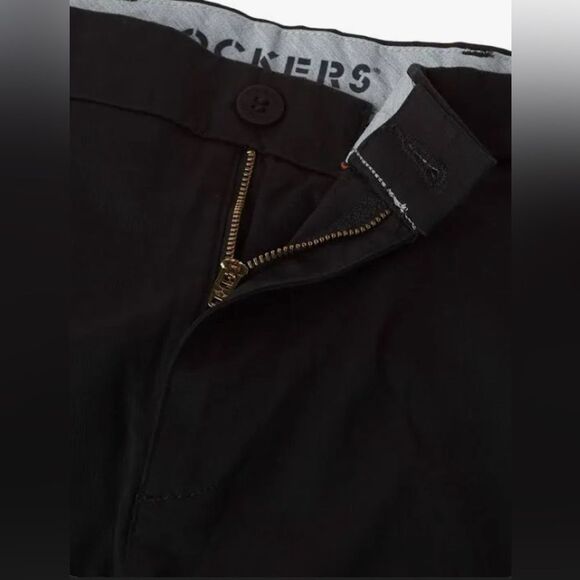 NWT Dockers Men’s Black Supreme Flex Ultimate Shorts Chino Flat Front - Size 30” - Picture 3 of 11